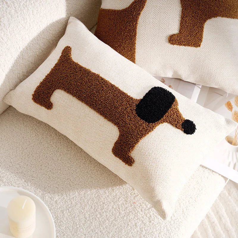 Housse de Coussin Chien Patchwork - Décoration Chambre Enfant