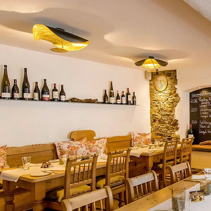 Plafonnier Doré Design Créatif - Style Nordique LED