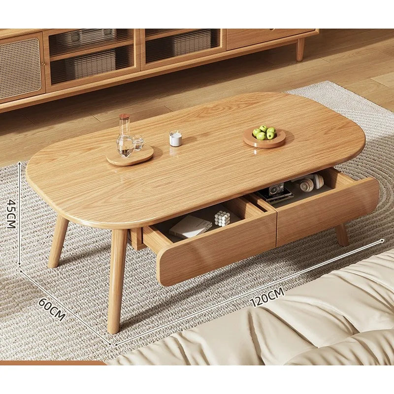 Table Basse Bois Massif - Design Simple et Moderne