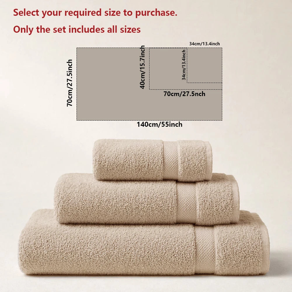 Set de Serviettes de Bain Luxe Qualité Hôtelière 700GSM