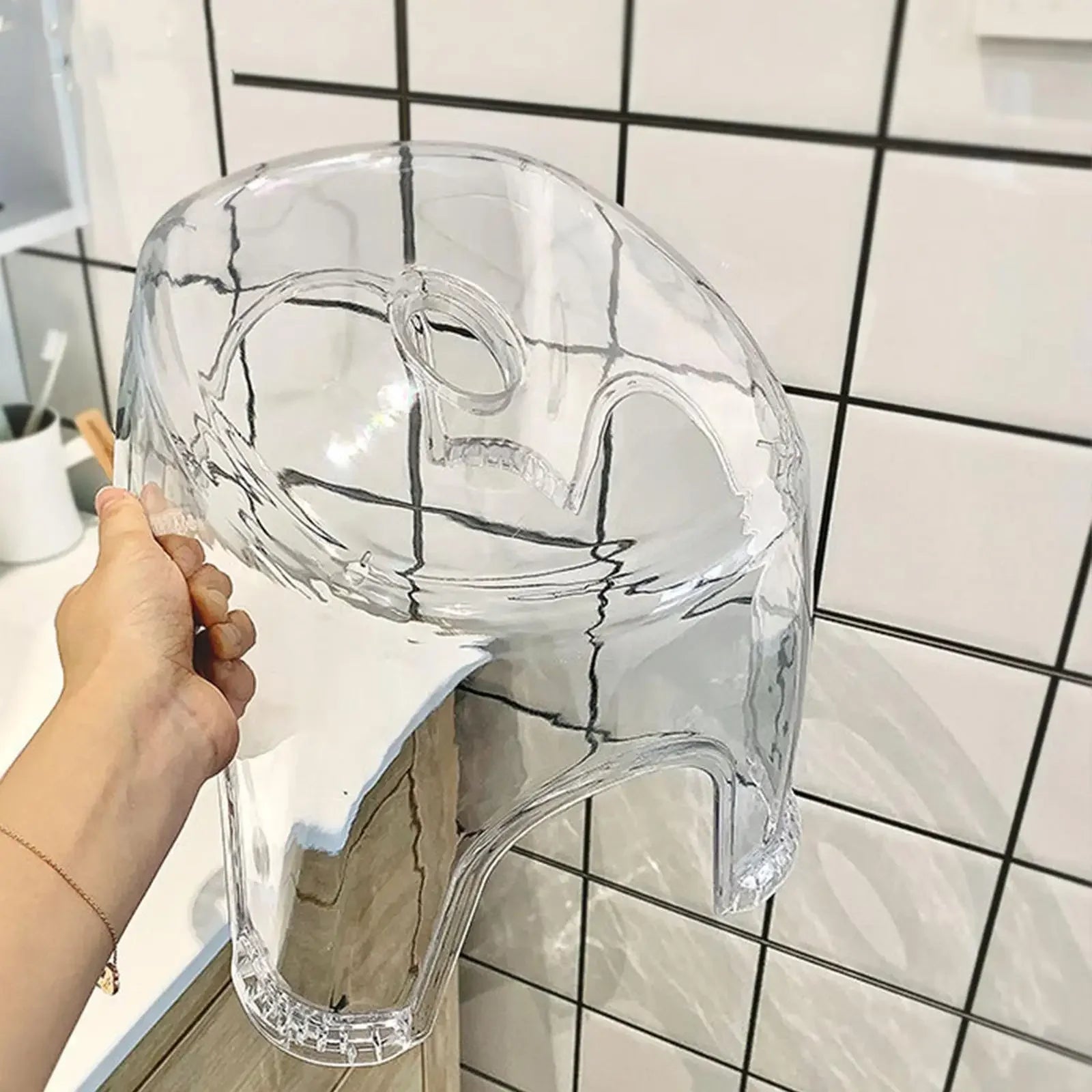 Acrylic Shower Stool – Transparent Non-Slip Seat