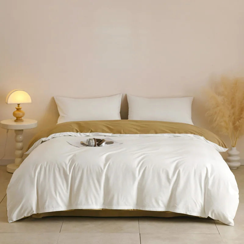 Parure de Lit en Coton Égyptien 3 Pièces
