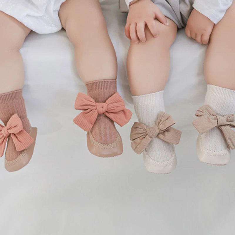 Chaussures Bébé Fille Style Princesse à Nœud