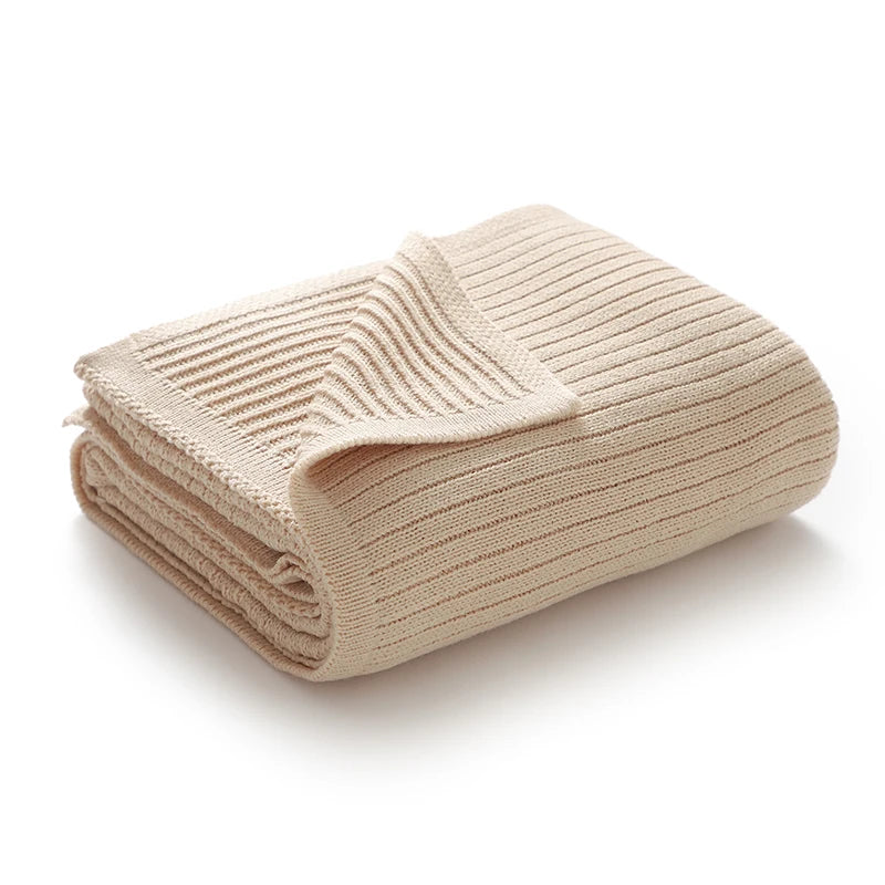 Couverture Bébé Alvéolée Ultra-Douce pour Poussette