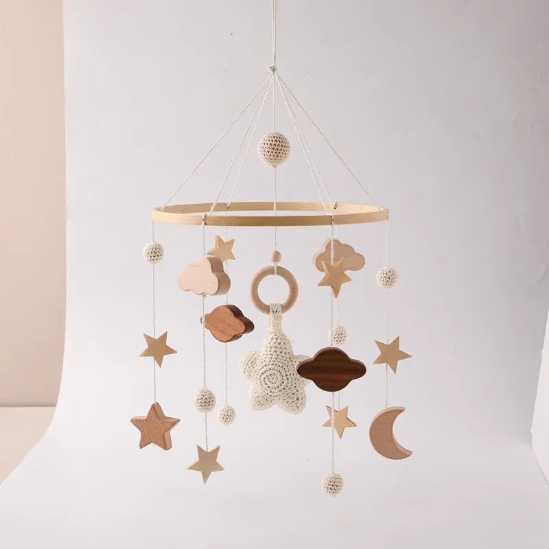 Mobile Musical en Bois pour Lit Bébé