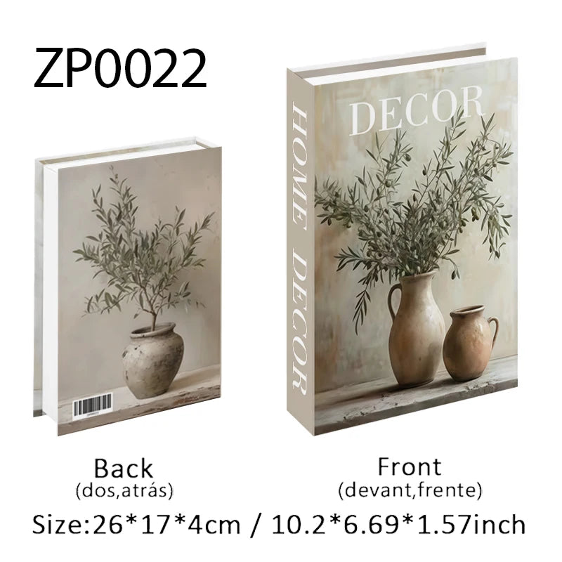 Boîte de Rangement Livre Factice Design Fashion Nordique