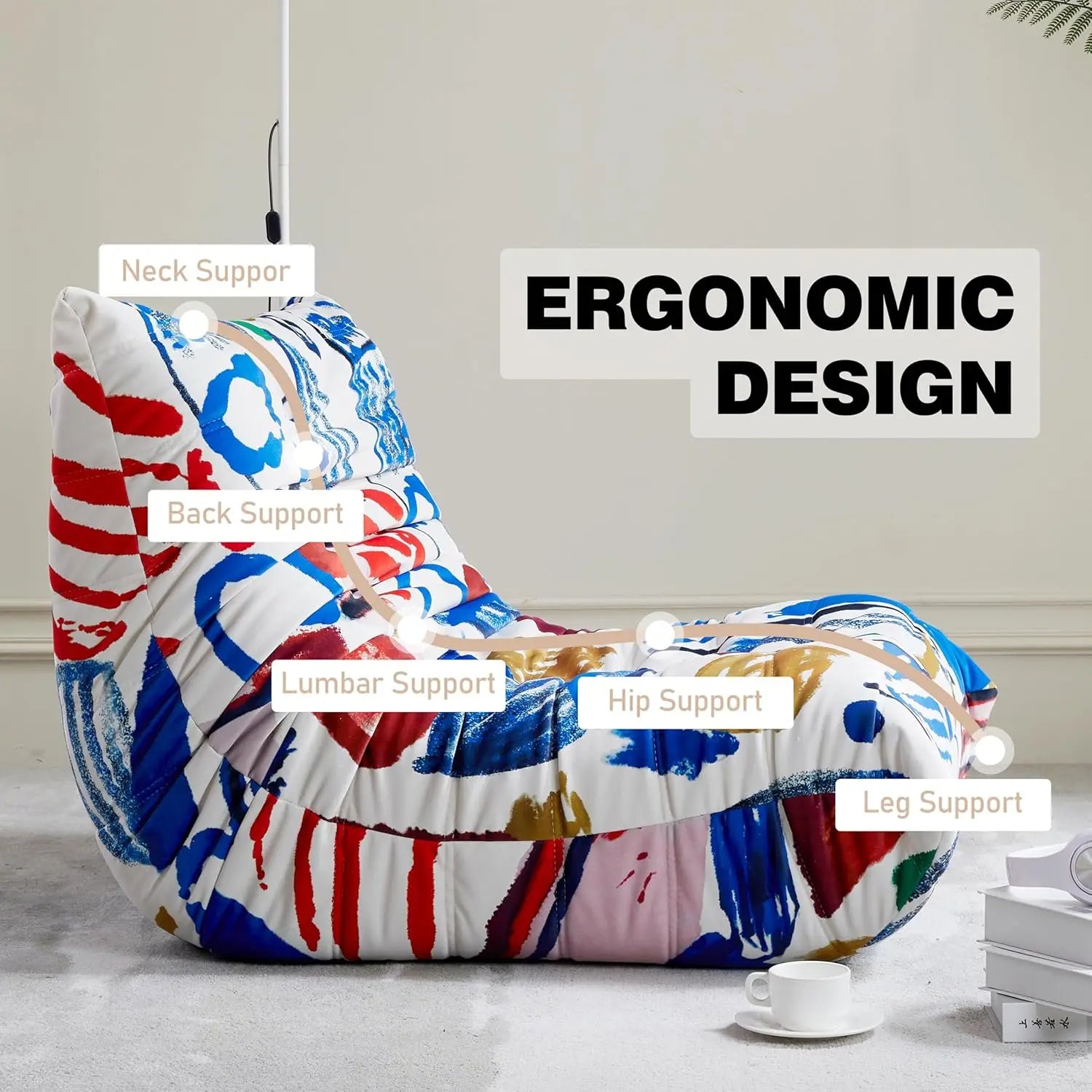 Fauteuil Paresseux Togo en Mousse à Mémoire de Forme