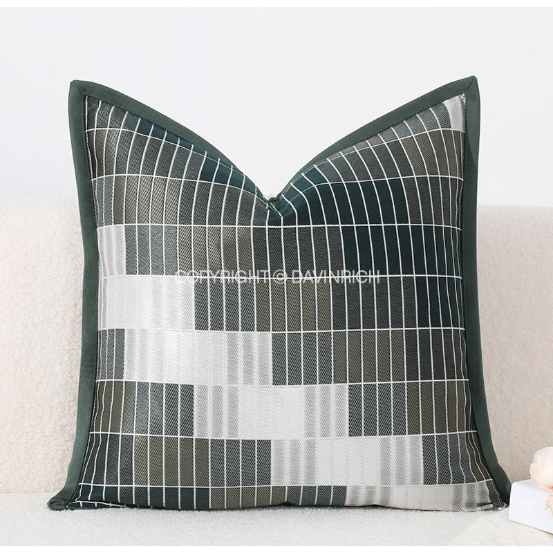 Housse de Coussin Fausse Fourrure Vert Sauge Inspiration Renaissance