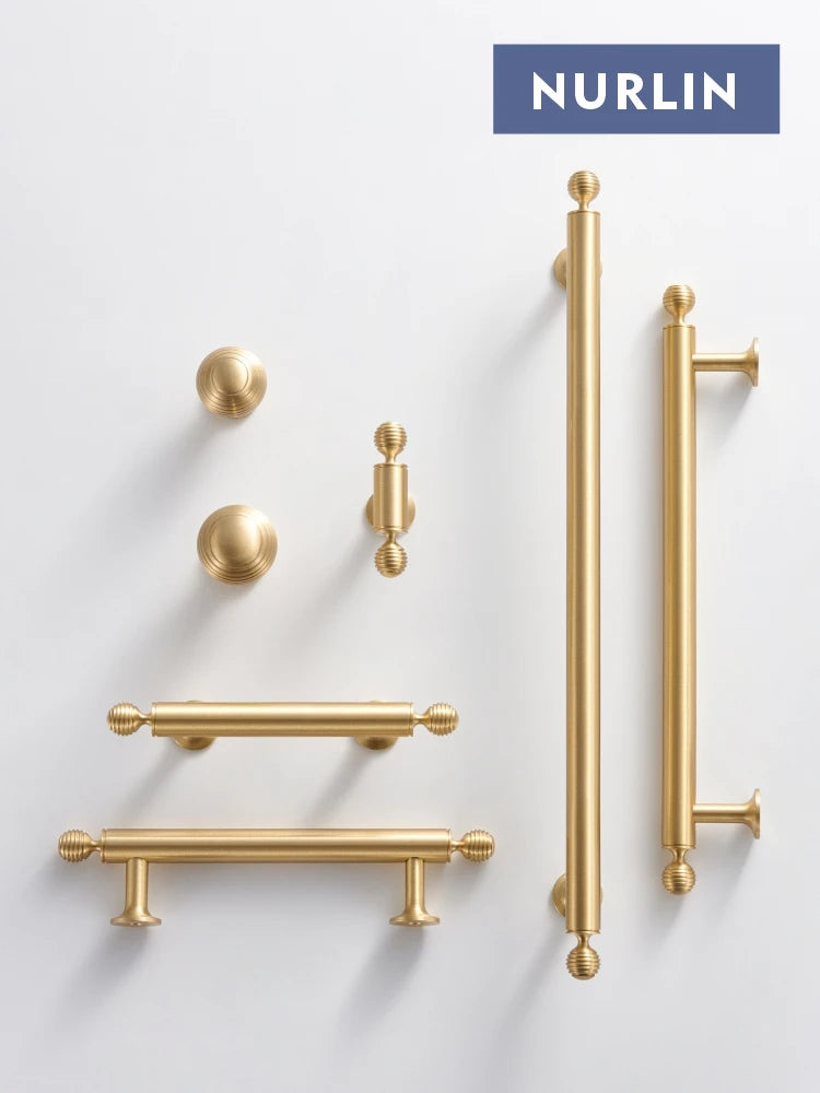 French Brass Knob – T-Bar Wardrobe Handle
