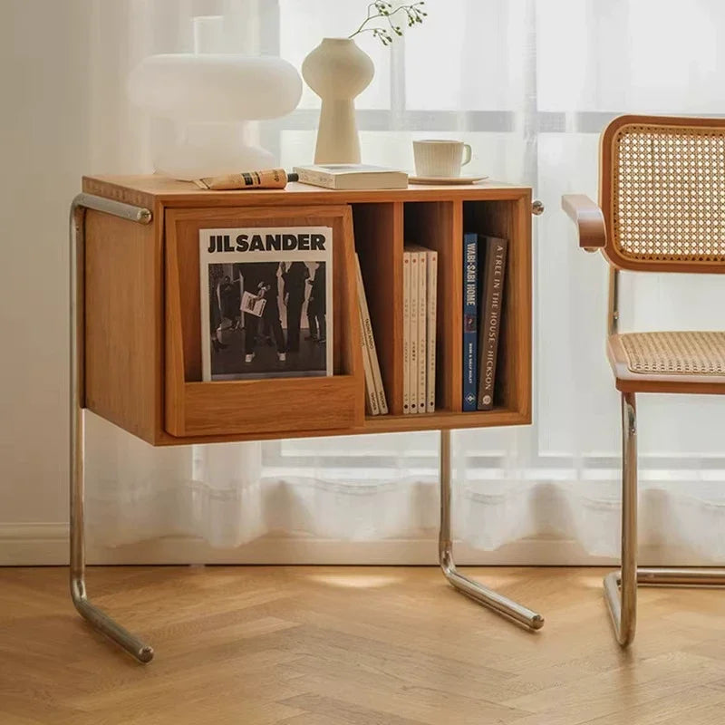 Étagère Scandinave en Bois Massif Multi-Fonction