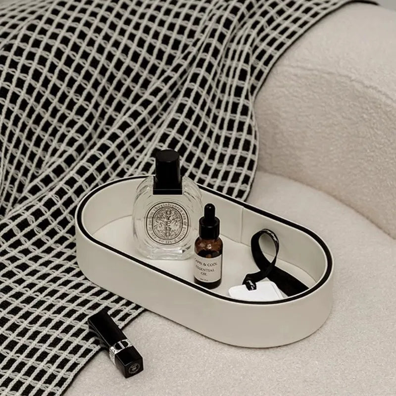 Boîte de Rangement en Cuir PU pour Bijoux et Accessoires