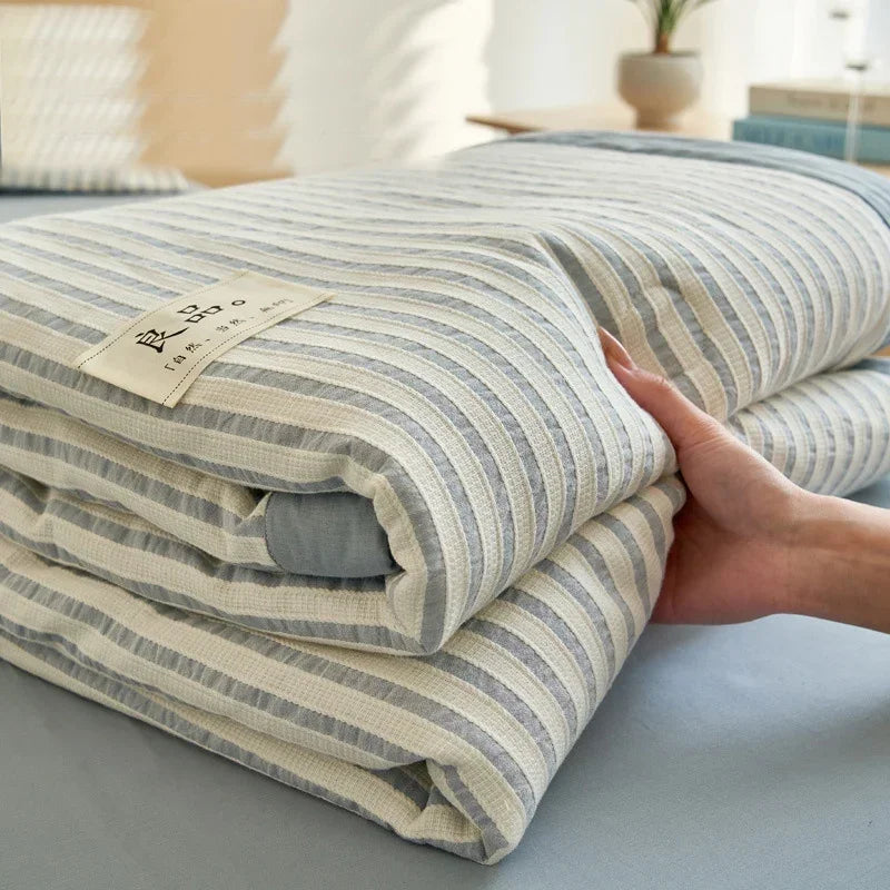 Couette d'Été Jacquard Coton Haut de Gamme Légère