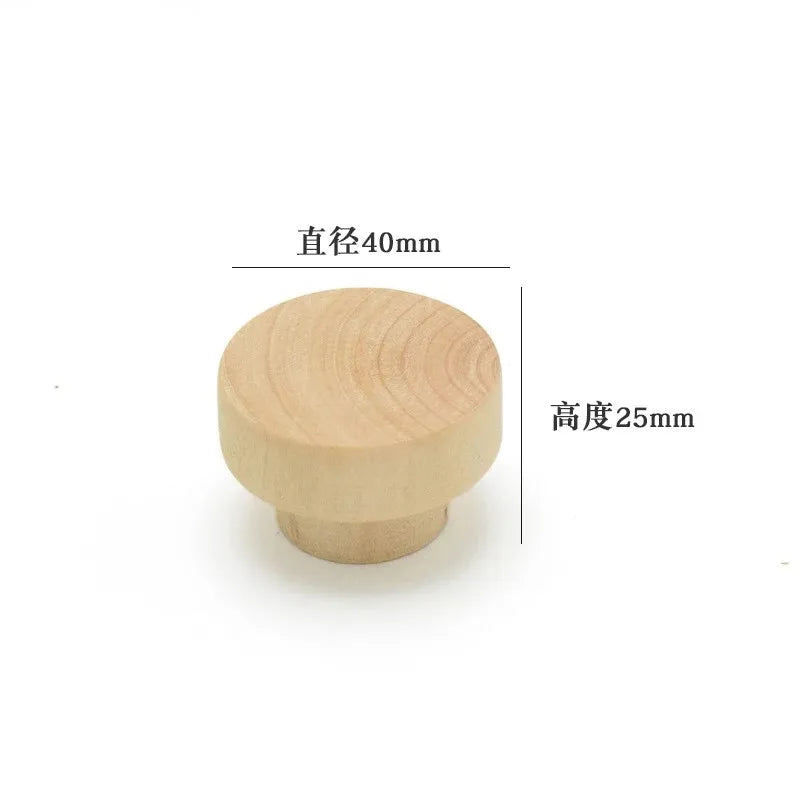 Poignée de Porte en Bois Demi-Cercle Style Nordique