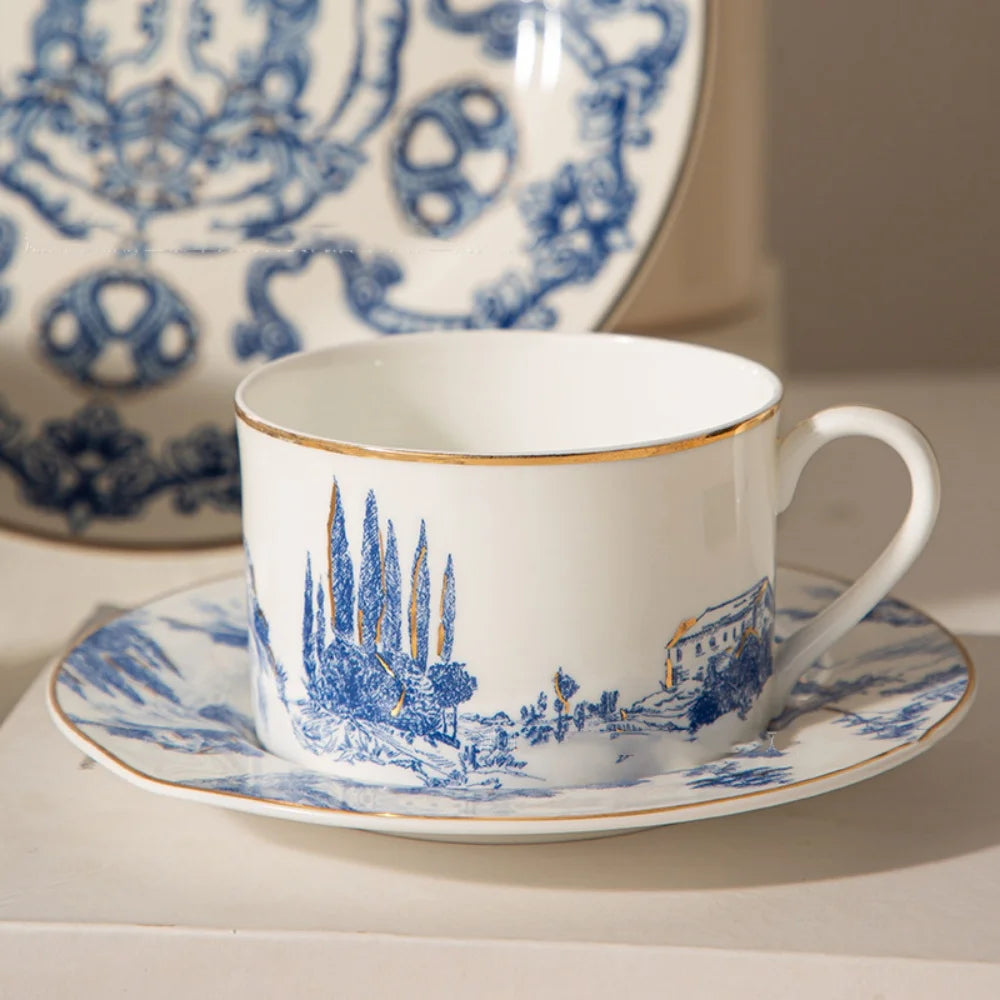 Tasse à Café Turc en Céramique avec Soucoupe
