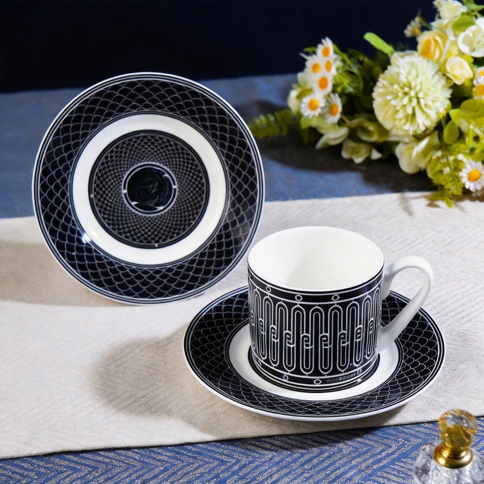 Set de Thé Céramique Style Anglais Coffret Cadeau