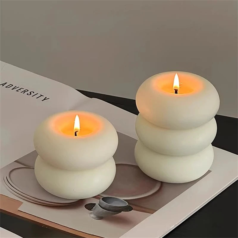 Bougie Parfumée Forme Donut Artisanale