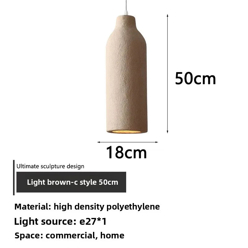 Suspension Wabi-Sabi Style Japonais - Luminaire Artisanal