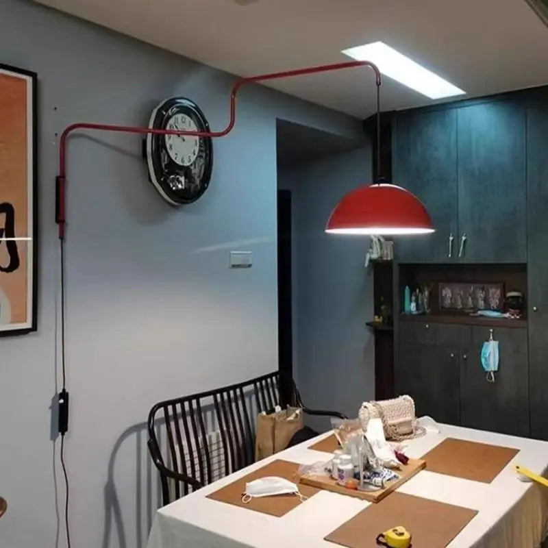 Applique Murale Rotative Design Nordique avec Bras Long