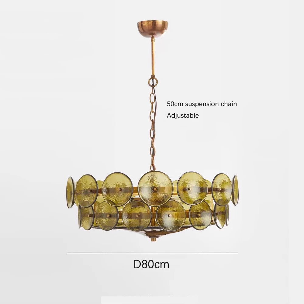 Suspension en Verre Design Français - Style Rétro Nordique