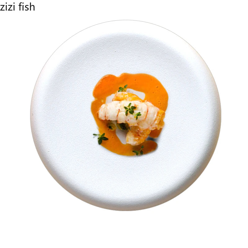 Assiette en Céramique Ronde - Design Épuré