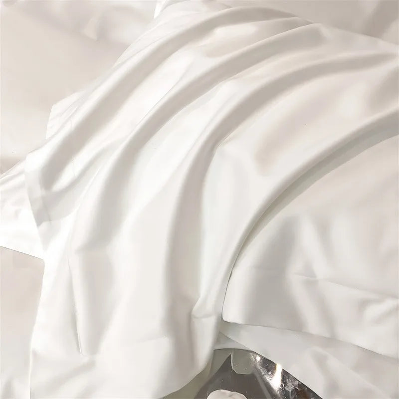 Parure de Lit Coton Égyptien 1000TC Ultra Douce 4 Pièces