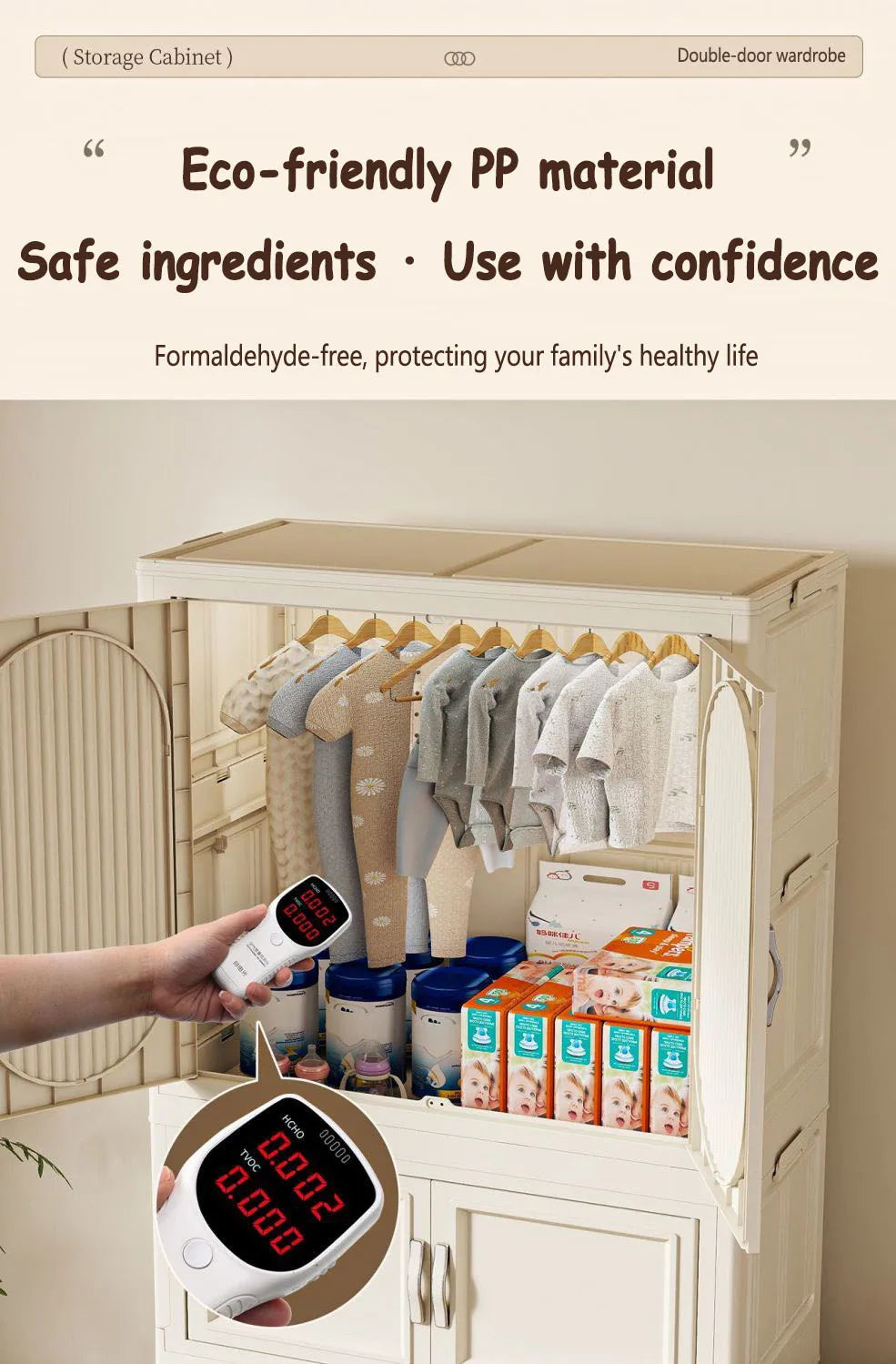 Armoire Pliable Enfant pour Vêtements et Jouets