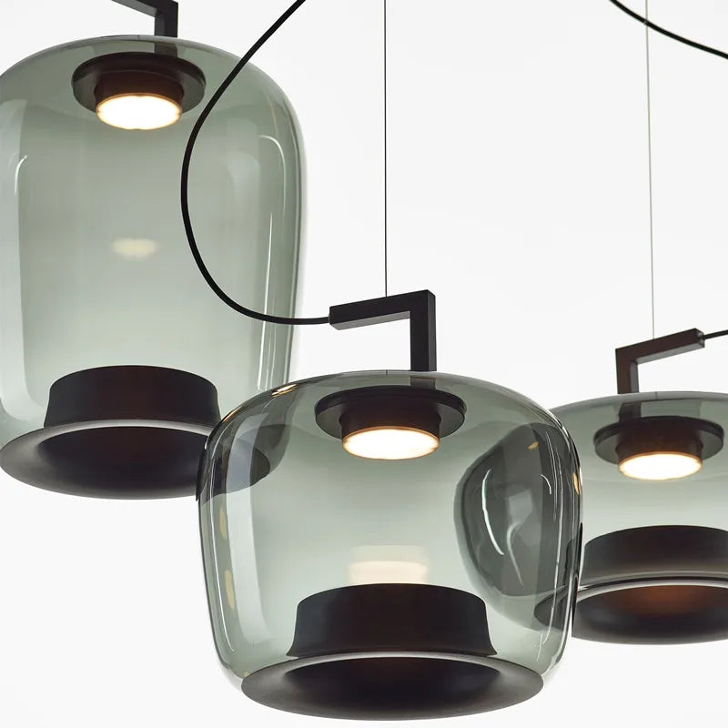 Suspension en Verre Design Moderne pour Salon