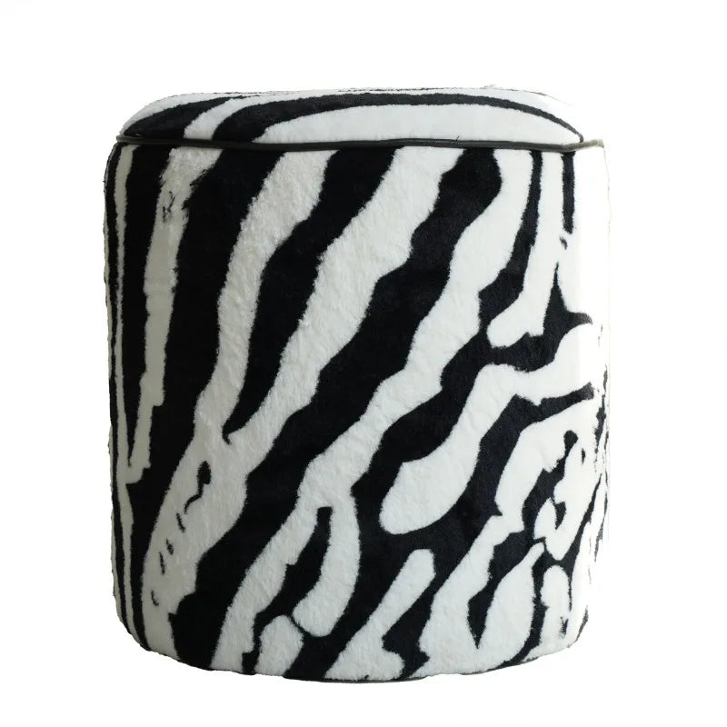 Pouf Repose-Pieds en Bois - Design Moderne Minimaliste