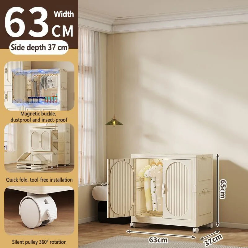 Armoire Pliable Enfant pour Vêtements et Jouets