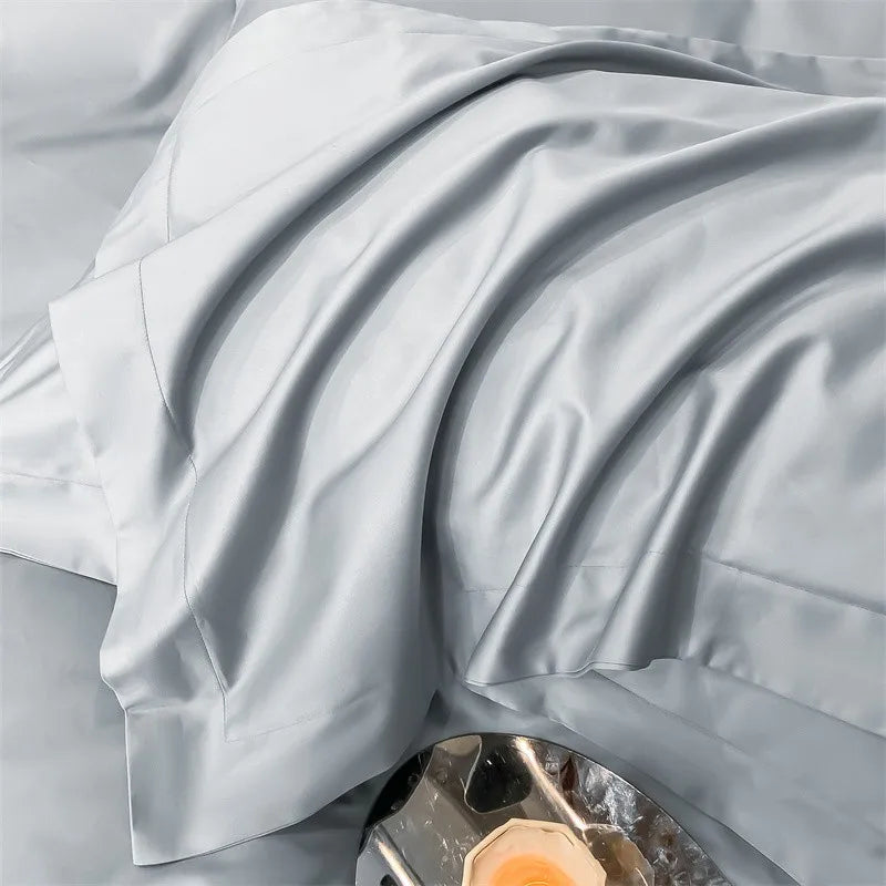 Parure de Lit Coton Égyptien 1000TC Ultra Douce 4 Pièces