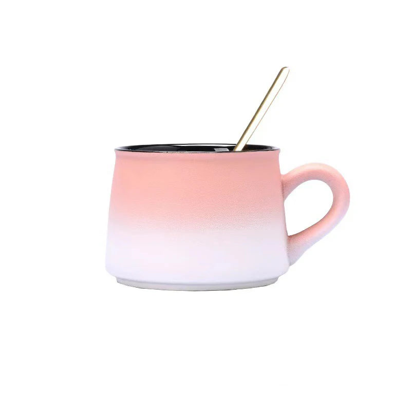 Ensemble Tasse et Assiette Céramique Style Japonais Dégradé 270ml