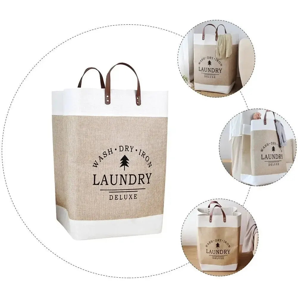 Panier à Linge Pliable Grande Capacité - Tissu