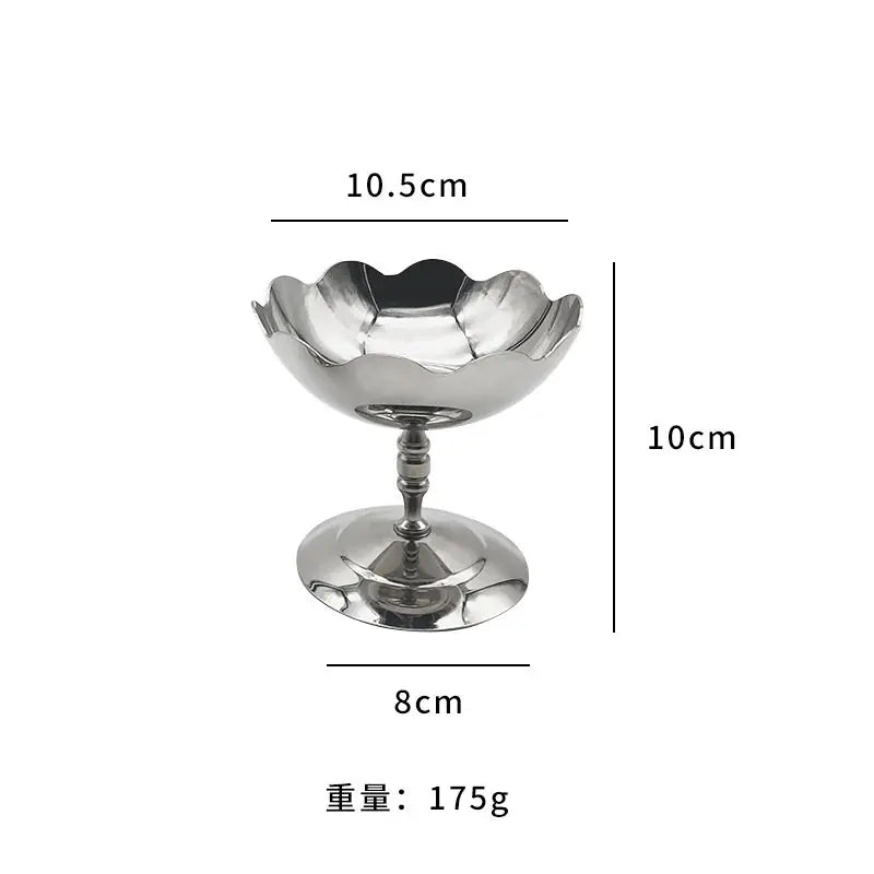 Stainless Steel Dessert Cup – Ice Cream & Snack Bowl