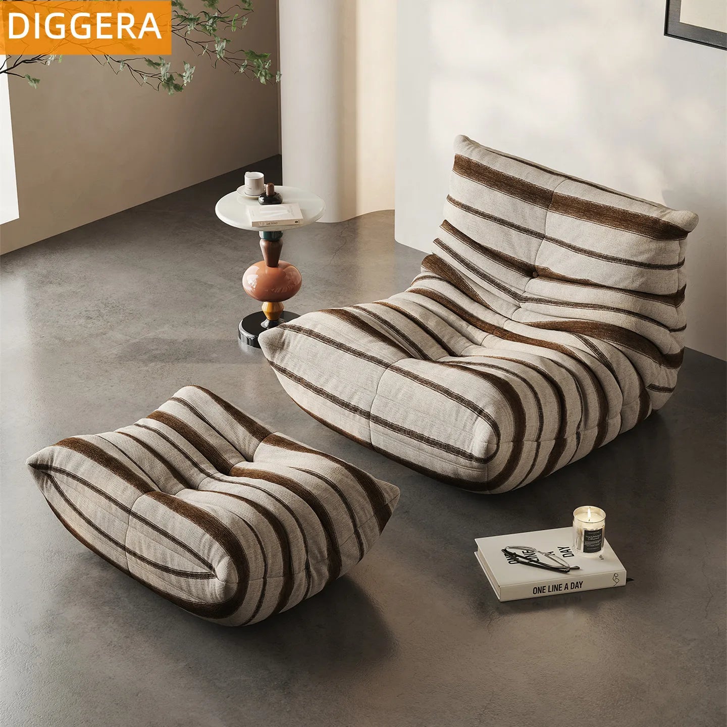 Fauteuil Paresseux Togo en Mousse à Mémoire de Forme