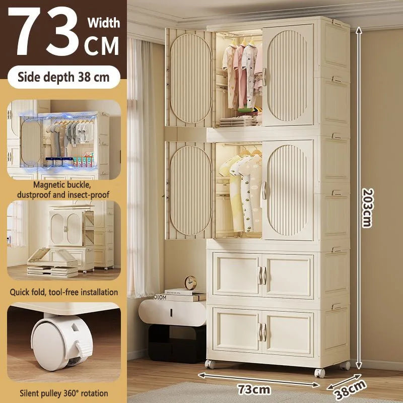 Armoire Pliable Enfant pour Vêtements et Jouets