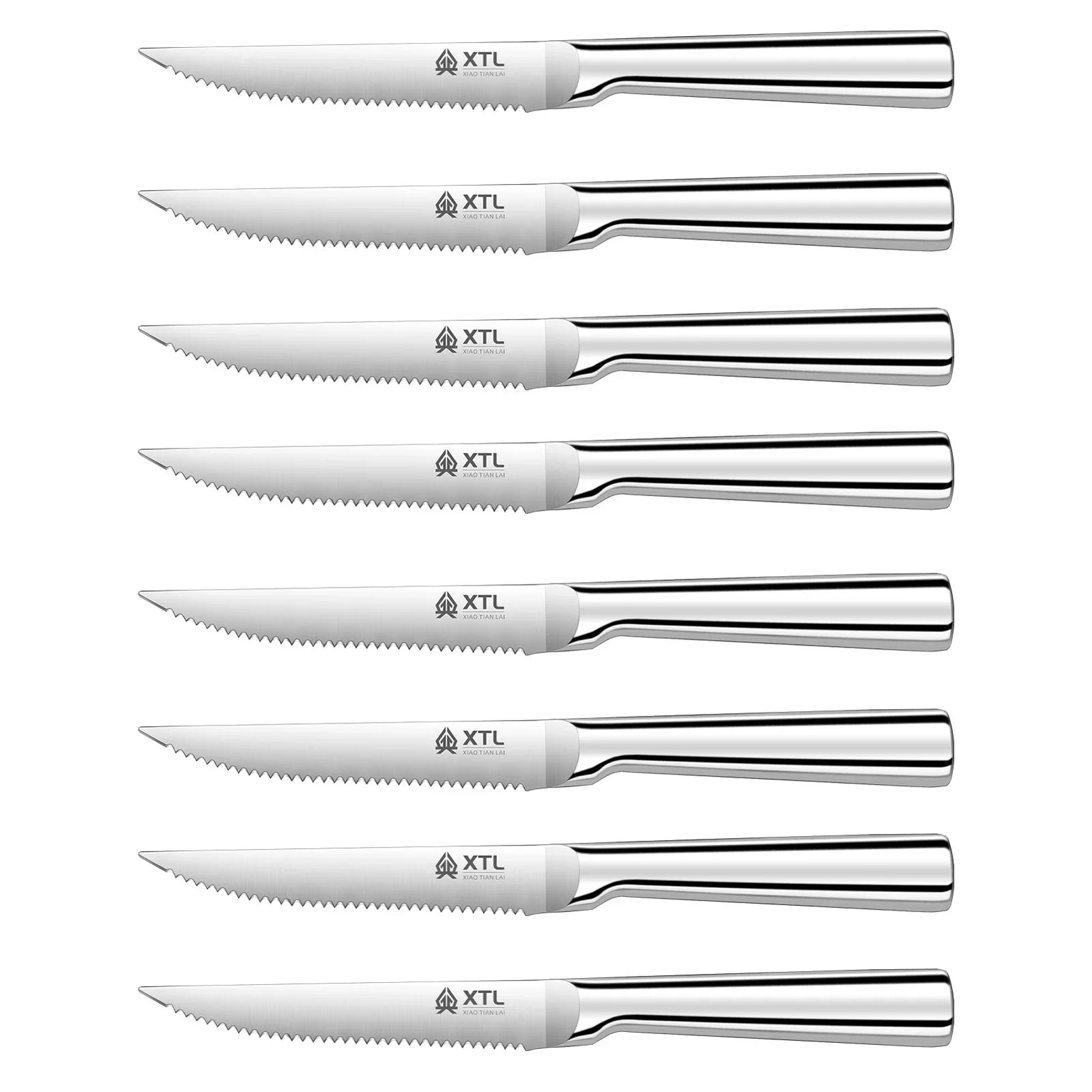 Ensemble Couverts à Steak Inox Dentelés Couteau Fourchette Cuillère