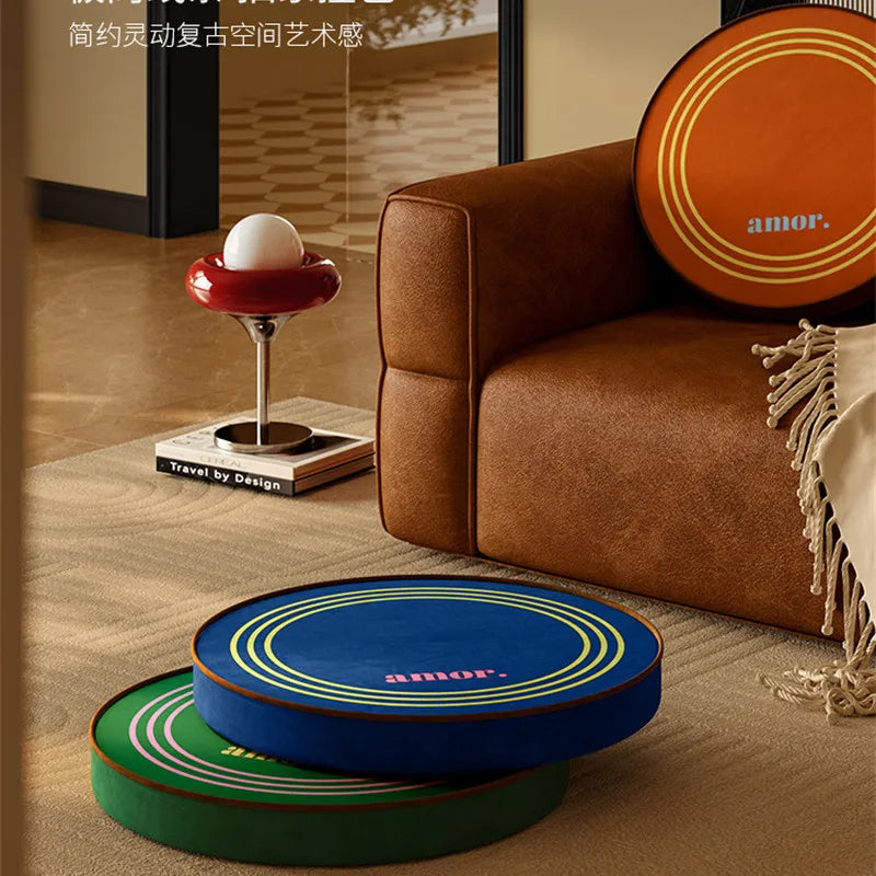 Coussin de Sol Rond pour Méditation et Yoga