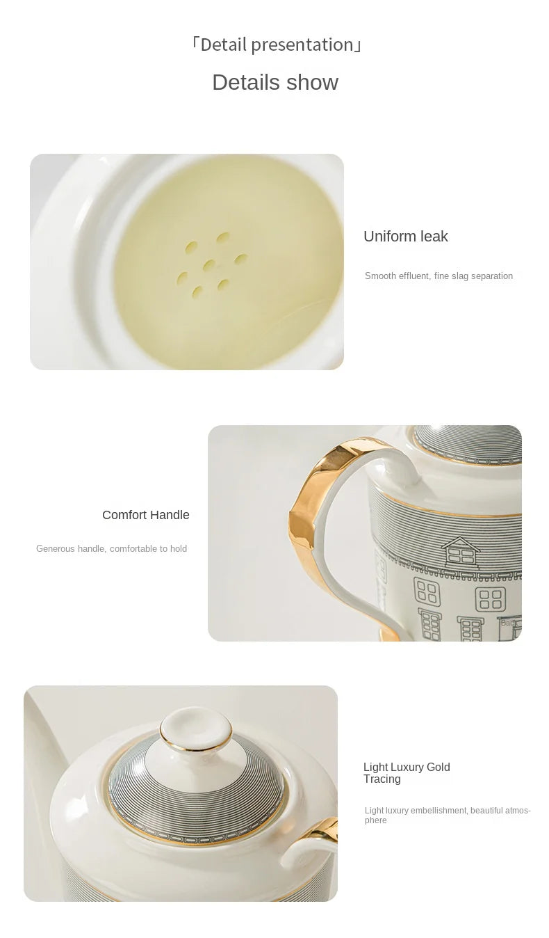 Tasse à Café Française Dorée avec Soucoupe Style Architectural