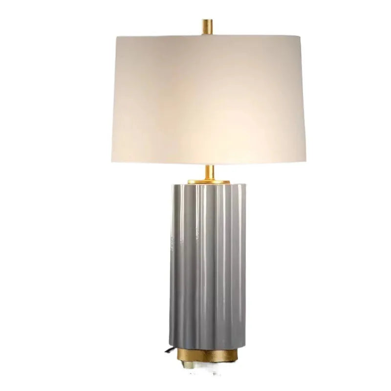 Lampe de Chevet en Céramique - Design Minimaliste Américain