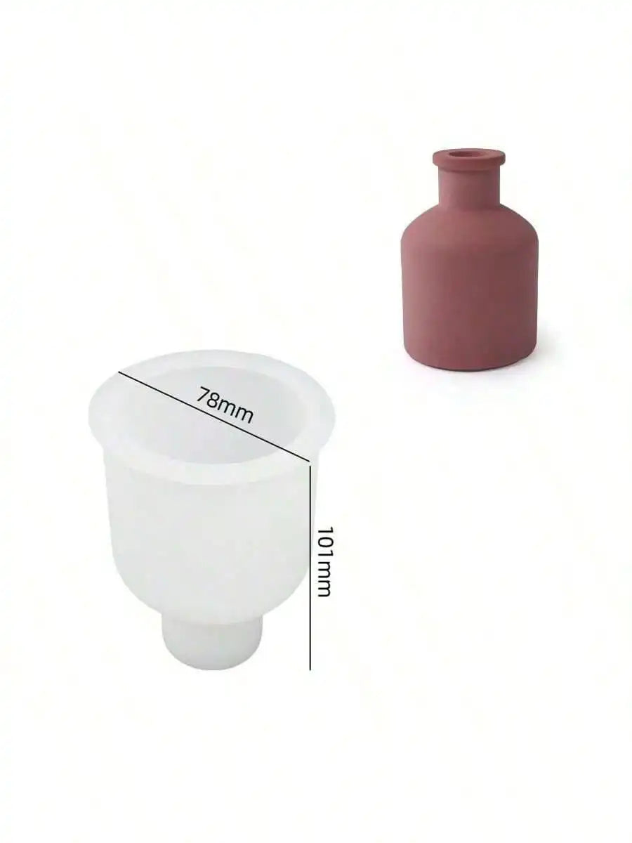Moule en Silicone pour Bougie et Résine - Forme Irrégulière avec Couvercle