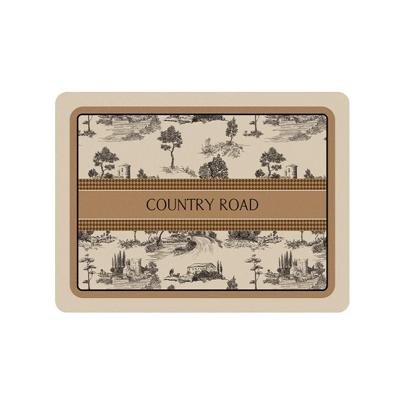 Tapis Égouttoir de Cuisine Absorbant - Antidérapant