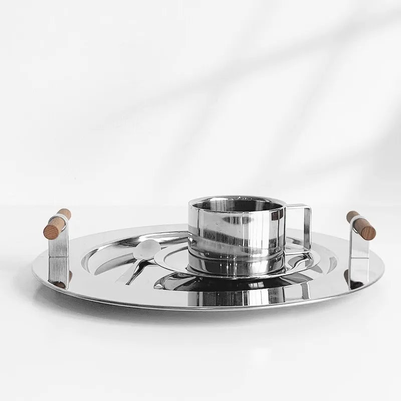 Stainless Steel Snack Tray – Nordic Minimalist Serving Dish