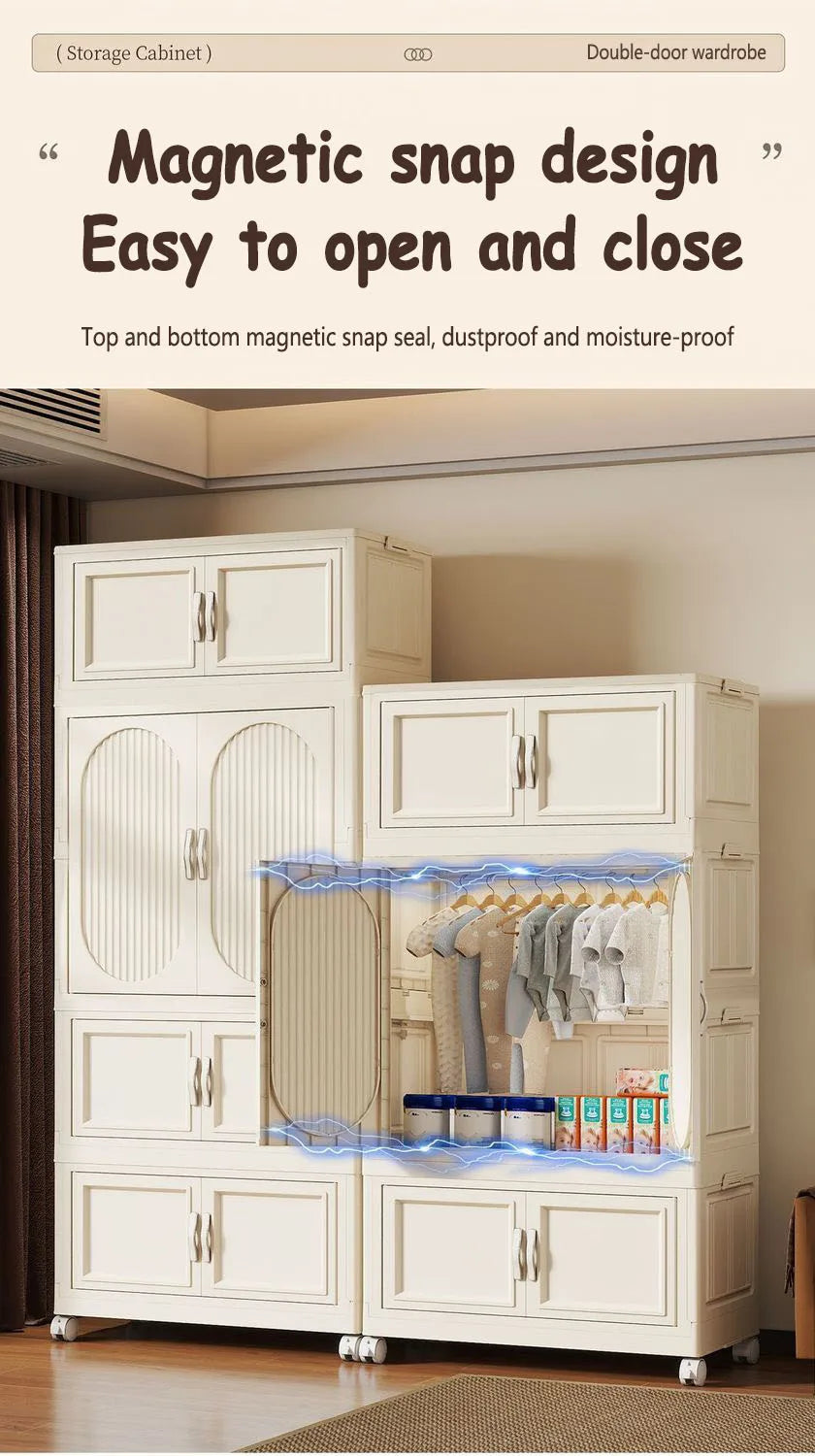 Armoire Pliable Enfant pour Vêtements et Jouets