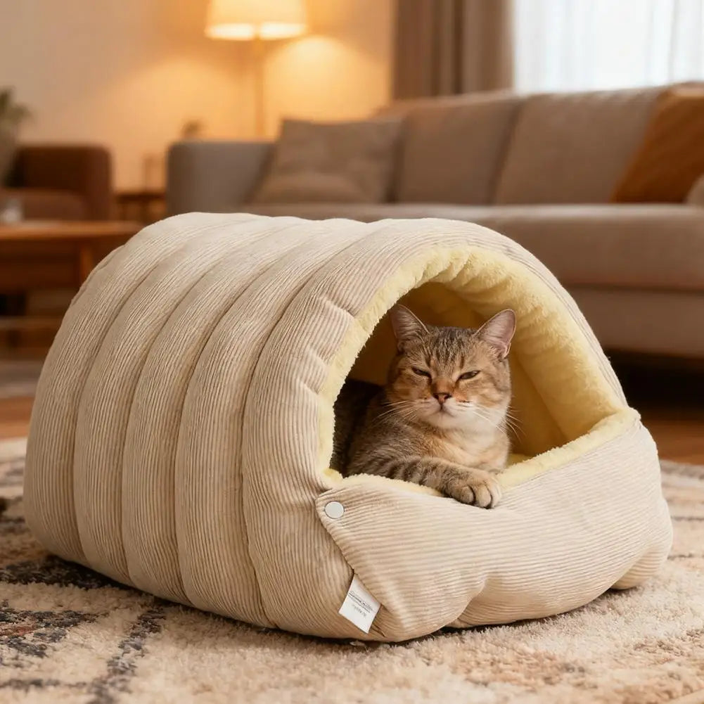 Niche Douillette pour Chat Style Grotte