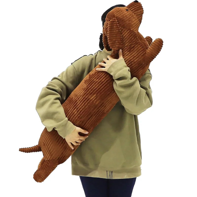 Coussin Corps Teckel en Peluche - Oreiller Décoratif