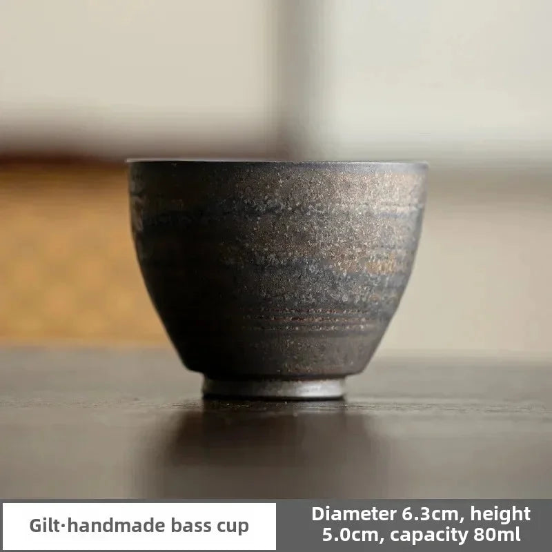 Tasse à Thé Kungfu en Grès Fait Main Style Ancien