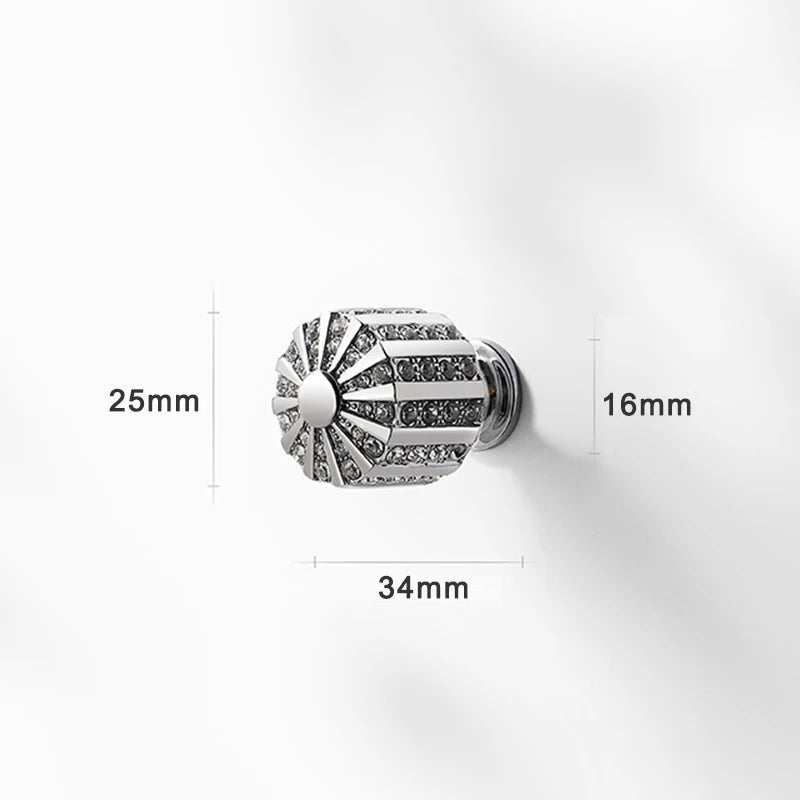 Poignées de Meuble Cristal - Alliage de Zinc Luxueux