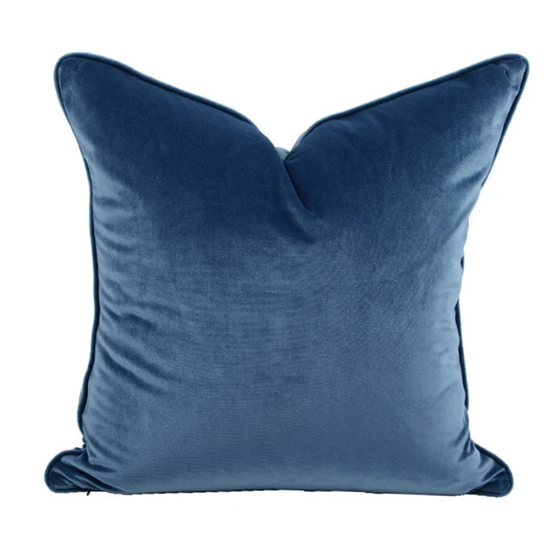 Housse de Coussin Velours Italien Vert Olive Uni