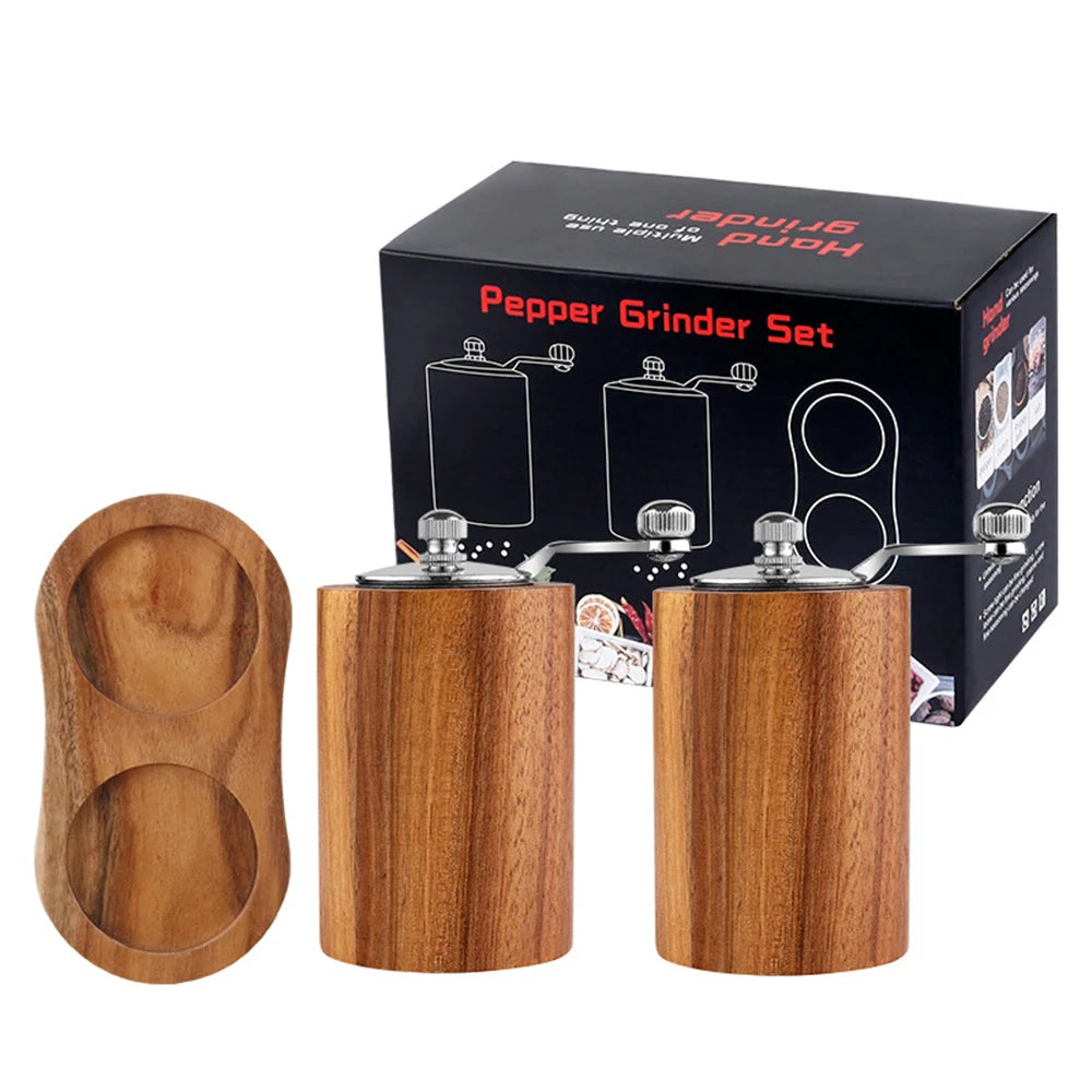 Ensemble Moulins à Poivre et Sel Bois d'Acacia Classique