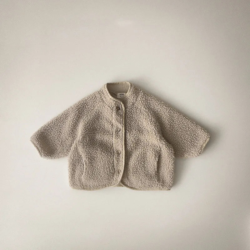 Manteau Enfant Matelassé Uni Style Coréen
